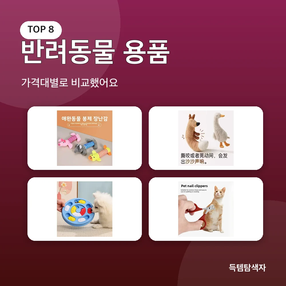 반려동물 용품 추천 비교