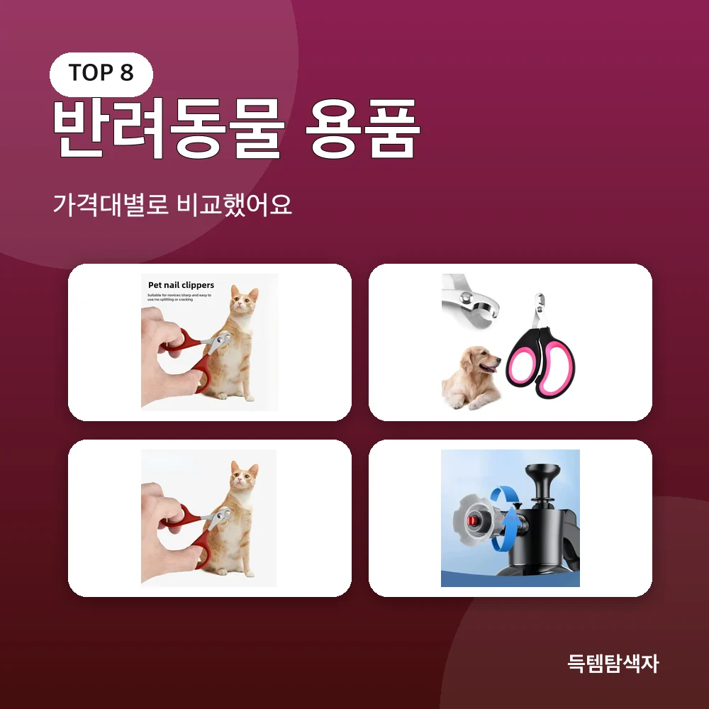 반려동물 용품 추천 비교