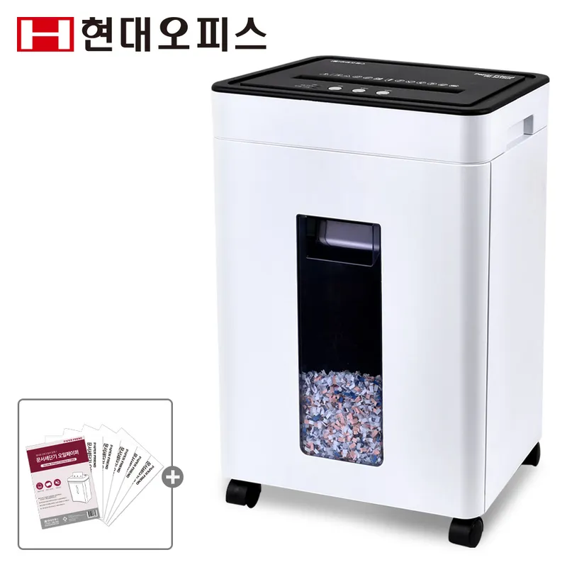페이퍼프랜드 현대오피스 중형 문서세단기 + 페이퍼오일 세트