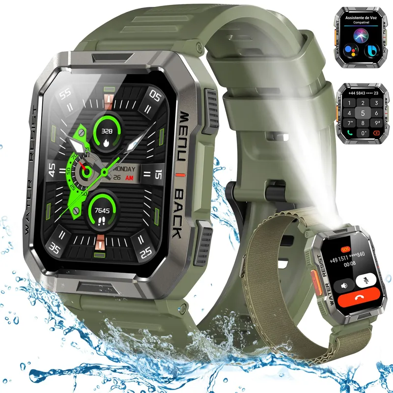 IOWODO W60 아웃도어 스마트워치 오렌지