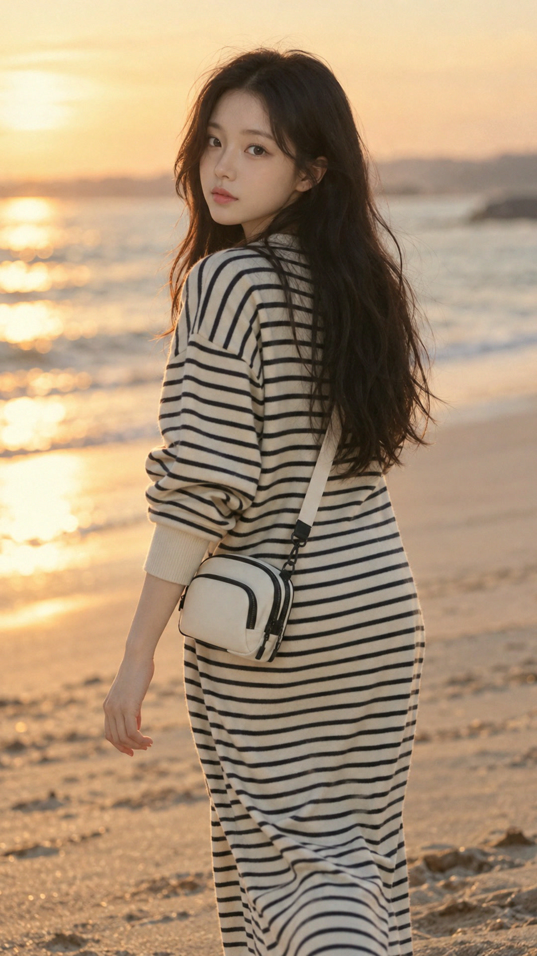 원피스 한 벌로 착장 사진