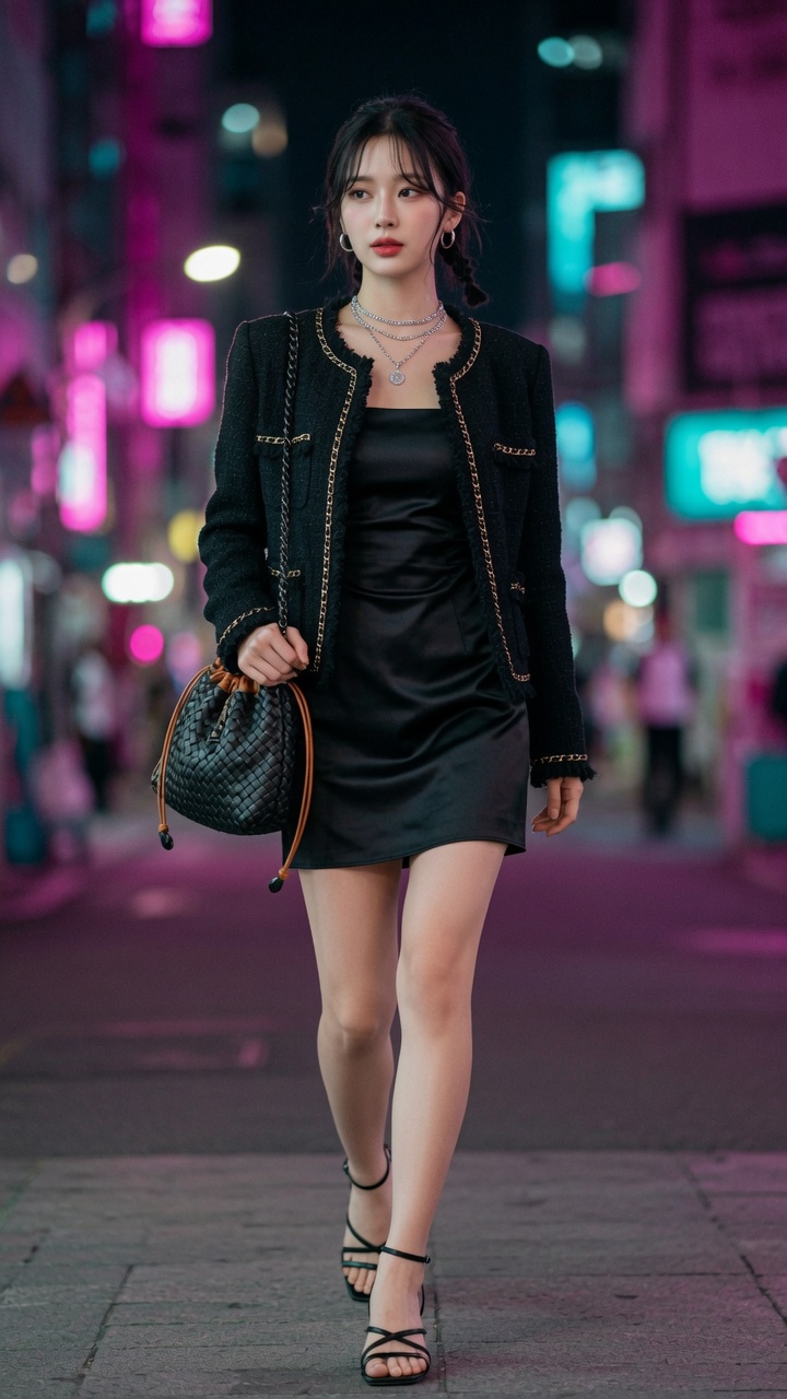 블랙에 트위드 하나 2