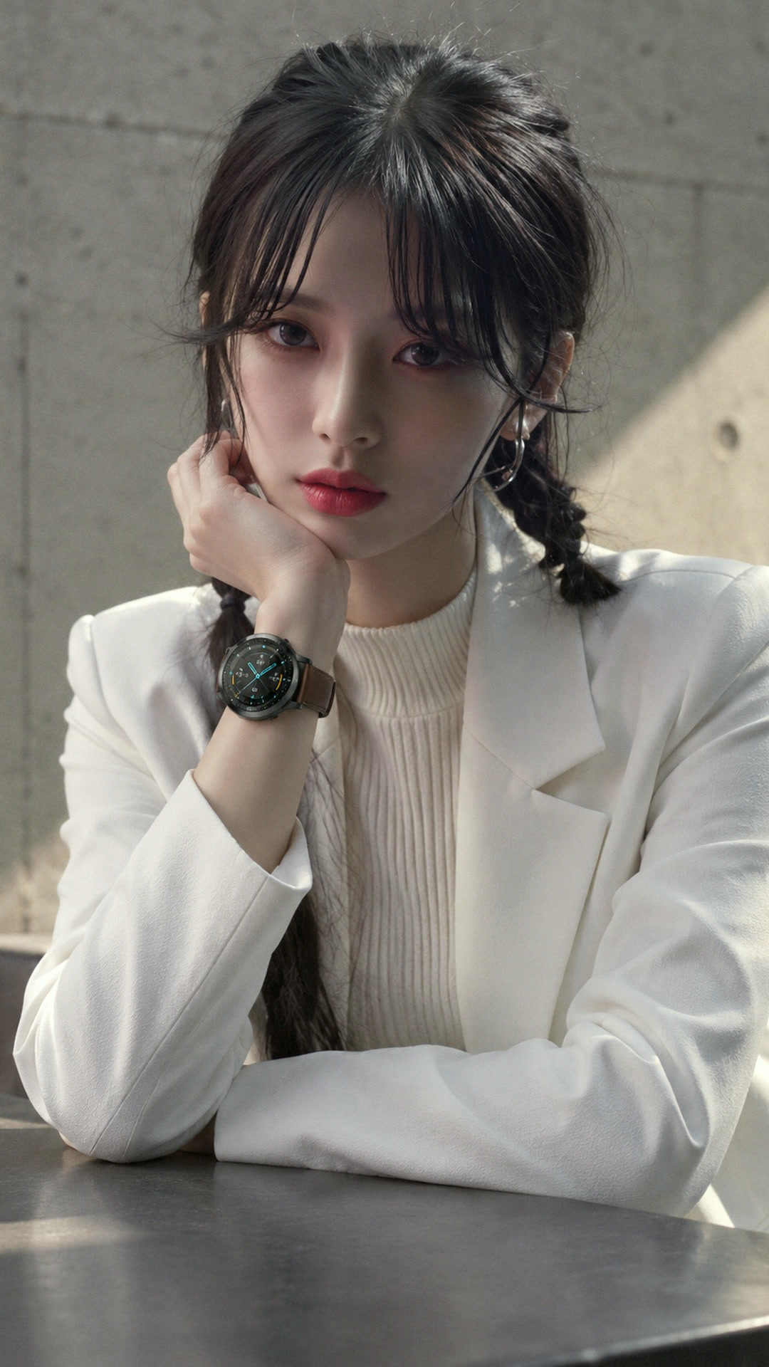 면접 재킷에 악어가죽 시계줄 2