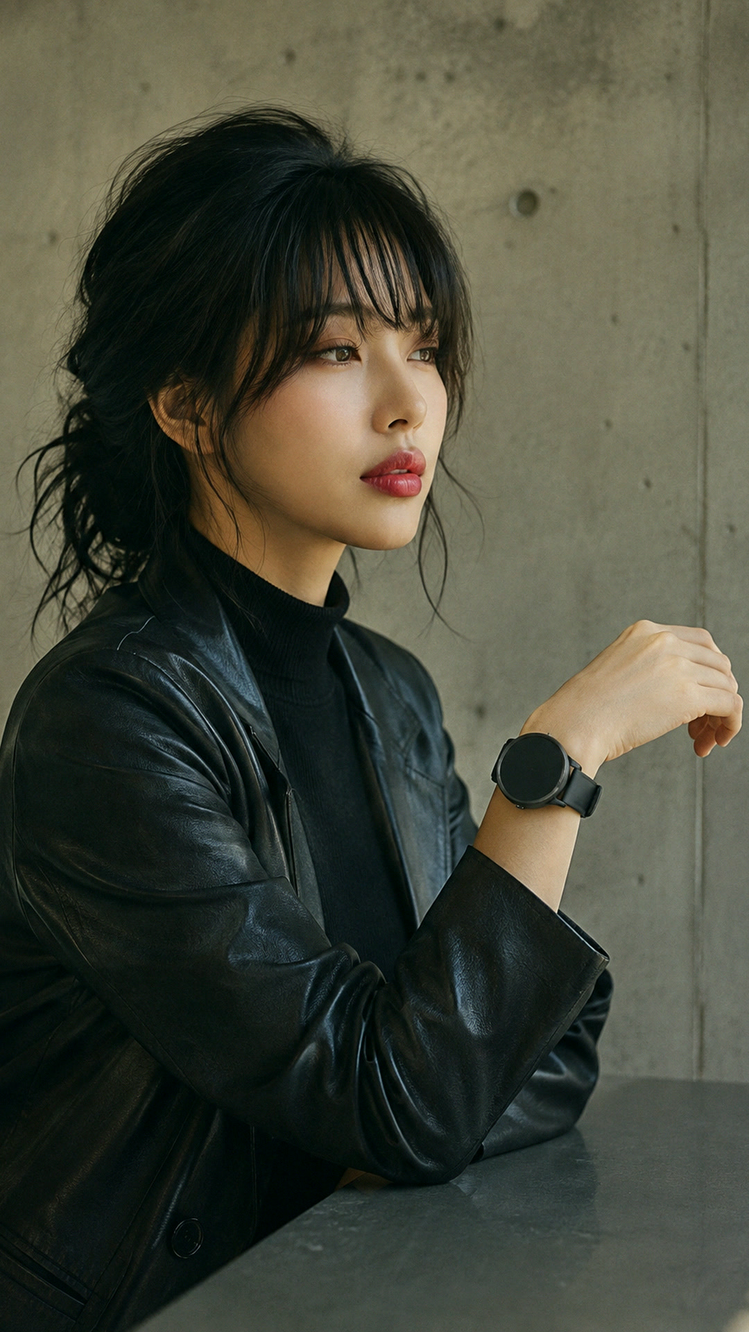 가죽 재킷에 시계 하나 2