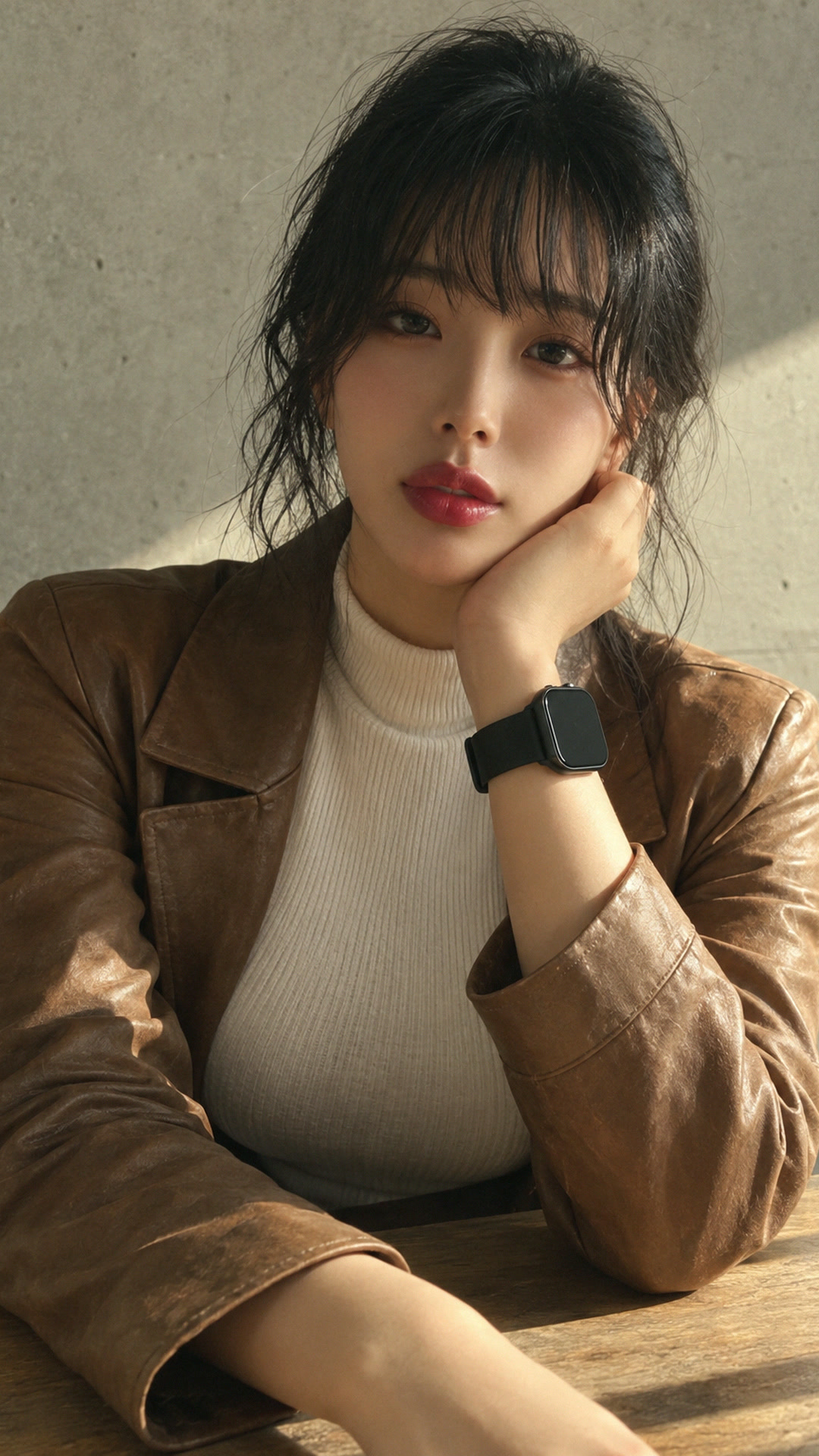 재킷 소매 밑에 젤리 하나 2